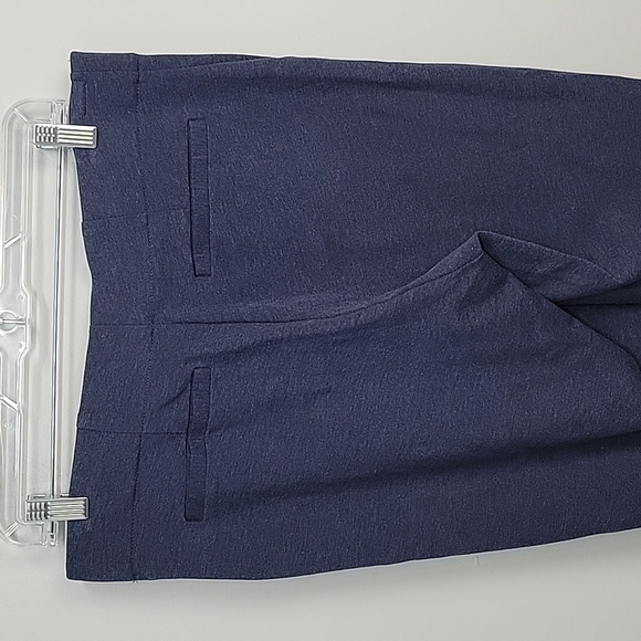 Kirkland Signature Soft Pull On Ponte Seamed Ankle  Blue Pants - Picture 5 of 7